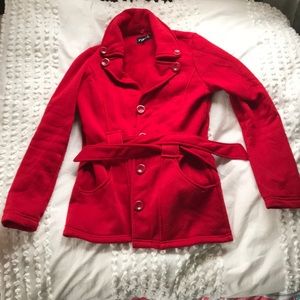 Rue 21 red peacoat